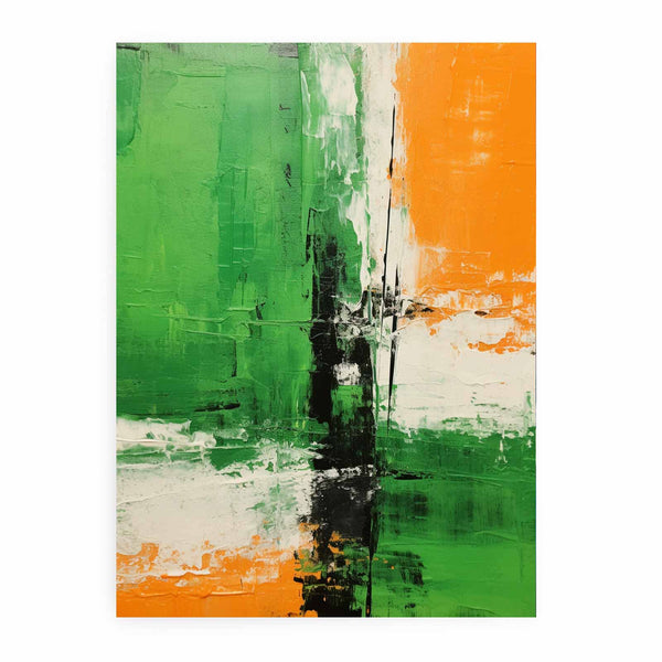 Brown Green Abstract