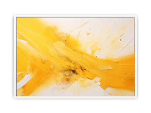 Abstract Yellow Painting Framed Print