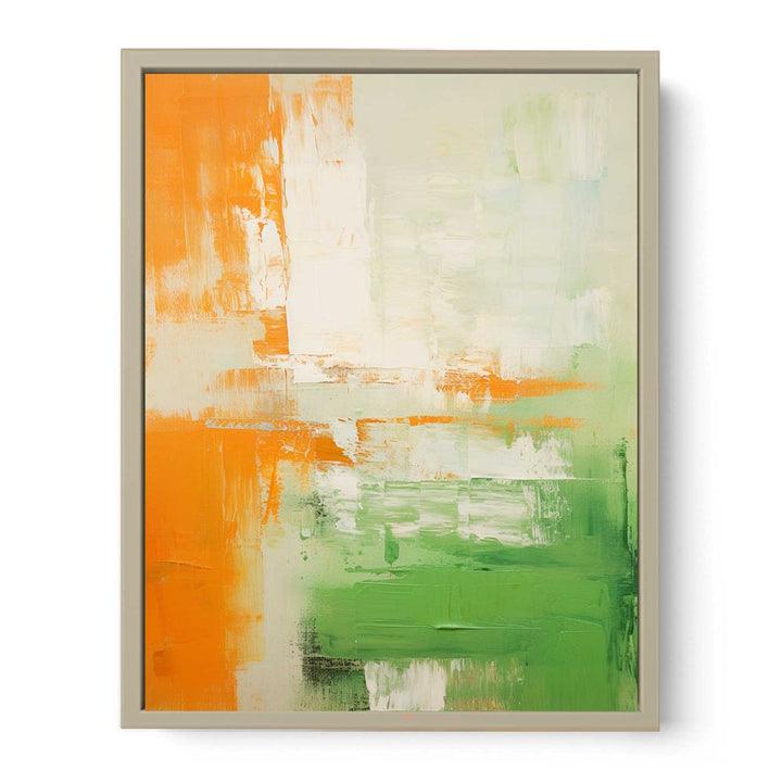 Green Brown Abstract II  Art Print