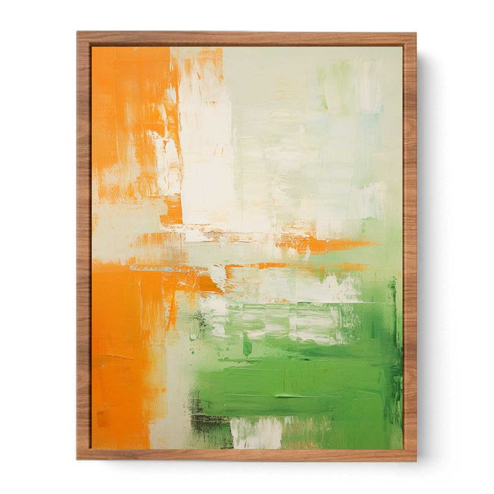 Green Brown Abstract II Poster