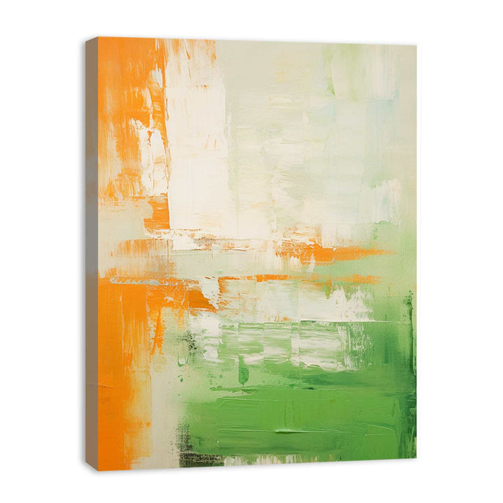 Green Brown Abstract II Painting