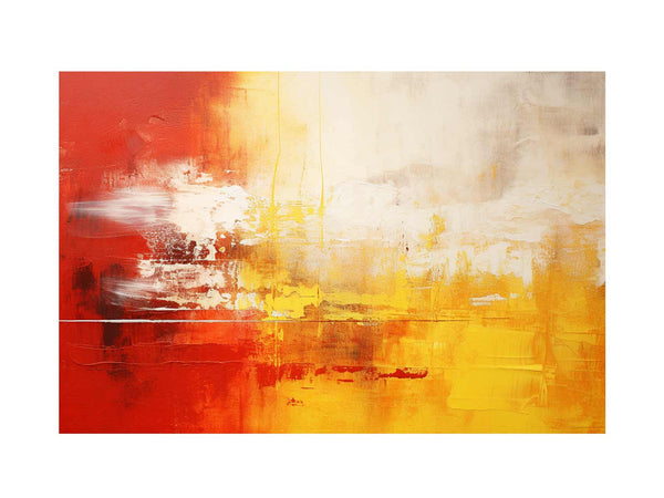 Yellow Red Abstract
