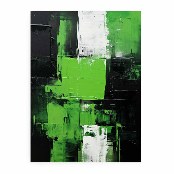 Black Green Abstract