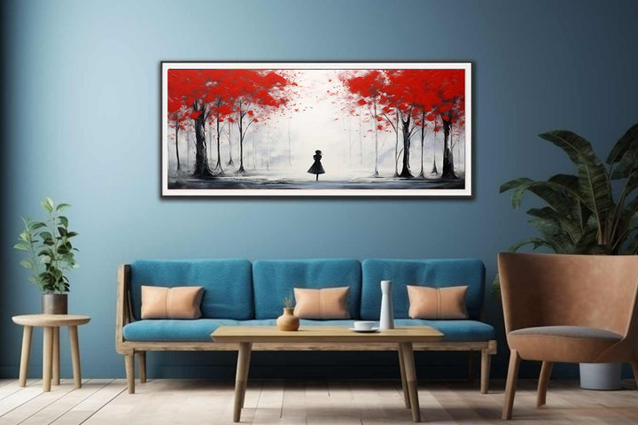 Red Tree Abstract Painting