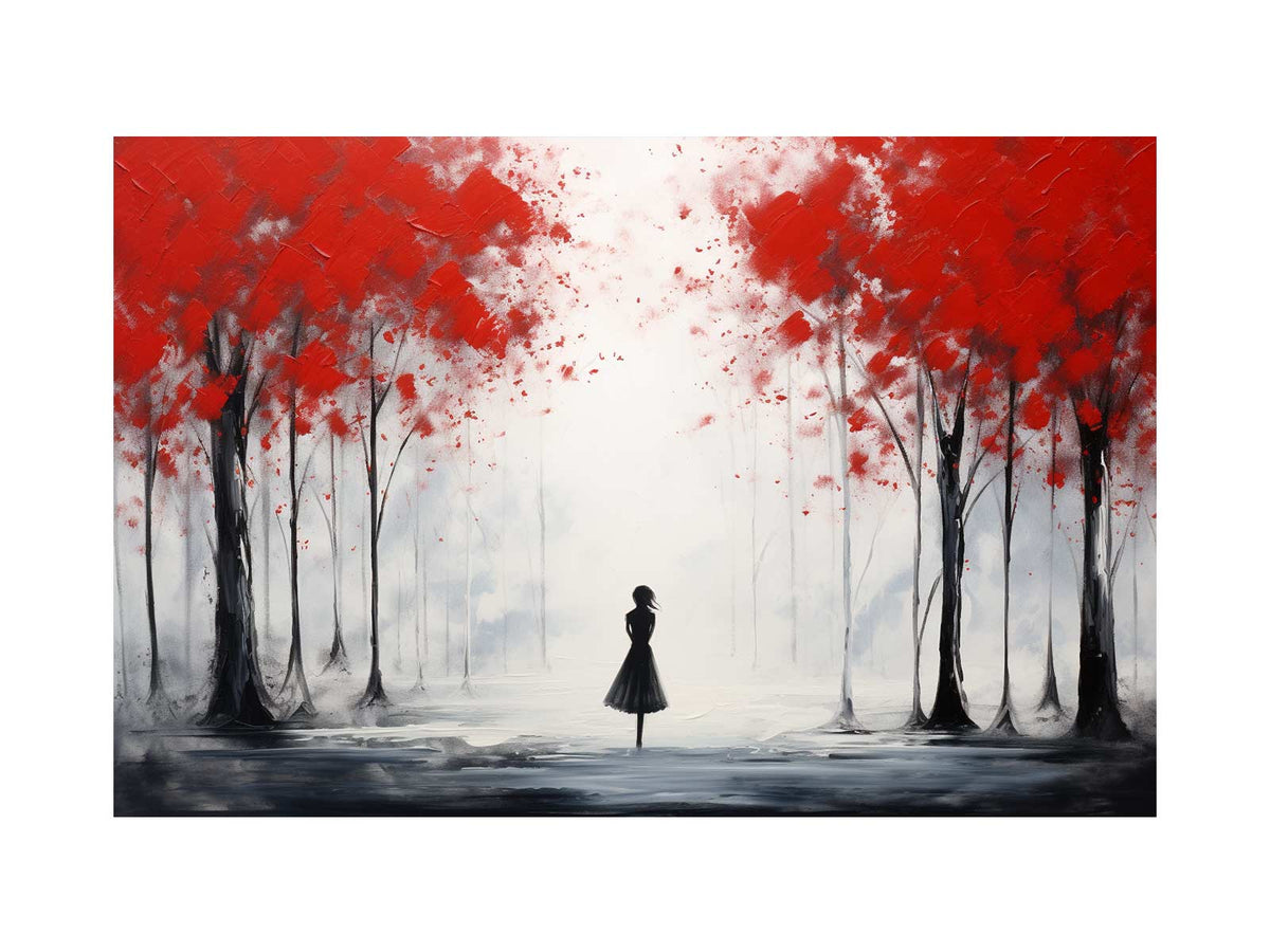 Red Tree Abstract