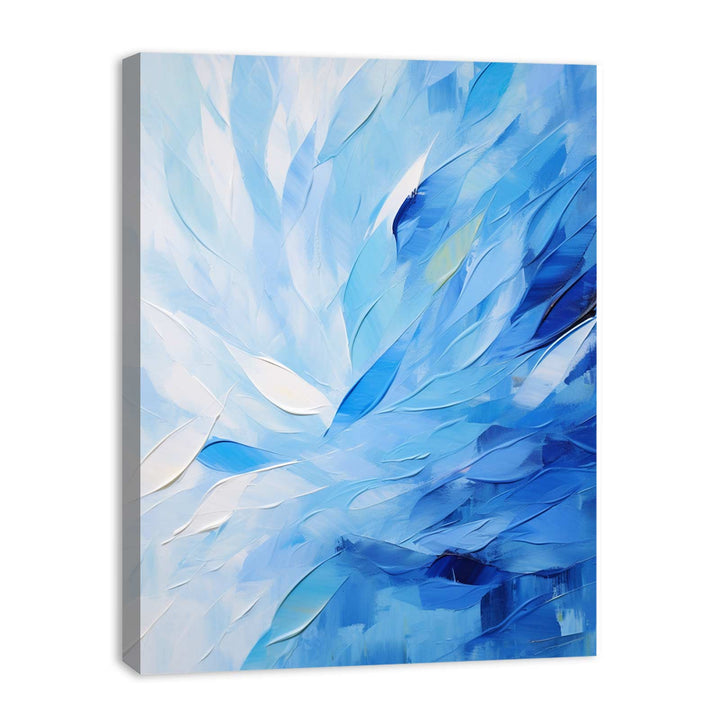 Abstract Blue Knife Art Painting