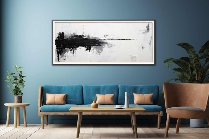 White Black Abstract Painting