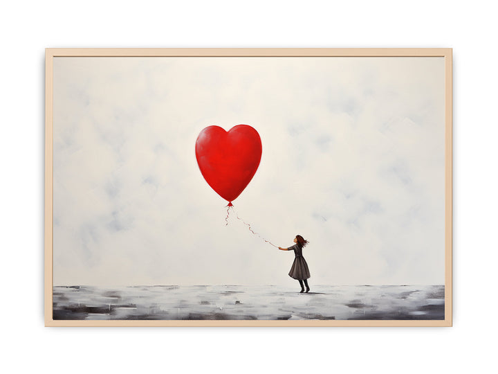 Girl wth Red Baloon, The Ascent of Joy  Streched canvas