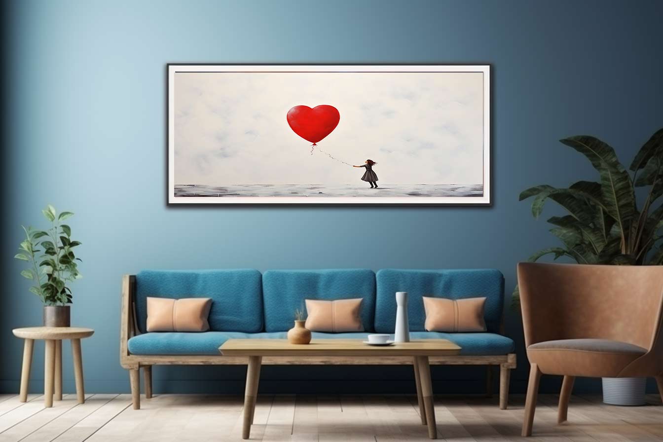 Girl wth Red Baloon, The Ascent of Joy Painting
