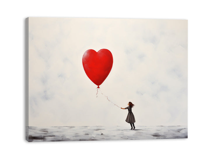 Girl wth Red Baloon, The Ascent of Joy Painting