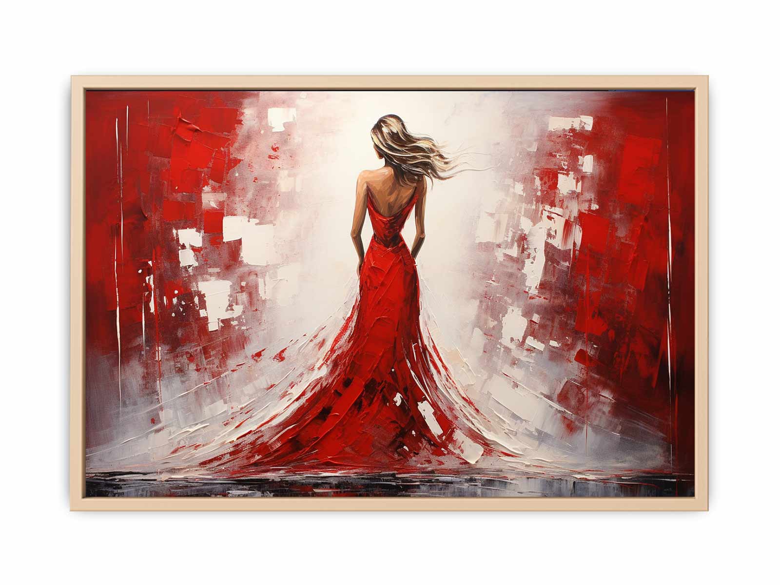 Crimson Aura  Streched canvas