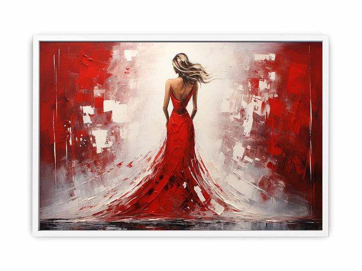 Crimson Aura Framed Print