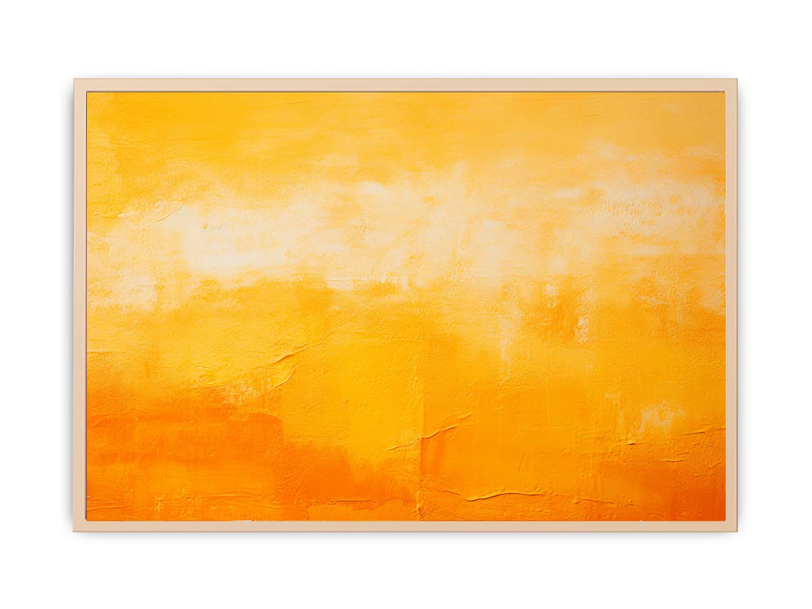 Orange Yellow Abstract    Streched canvas