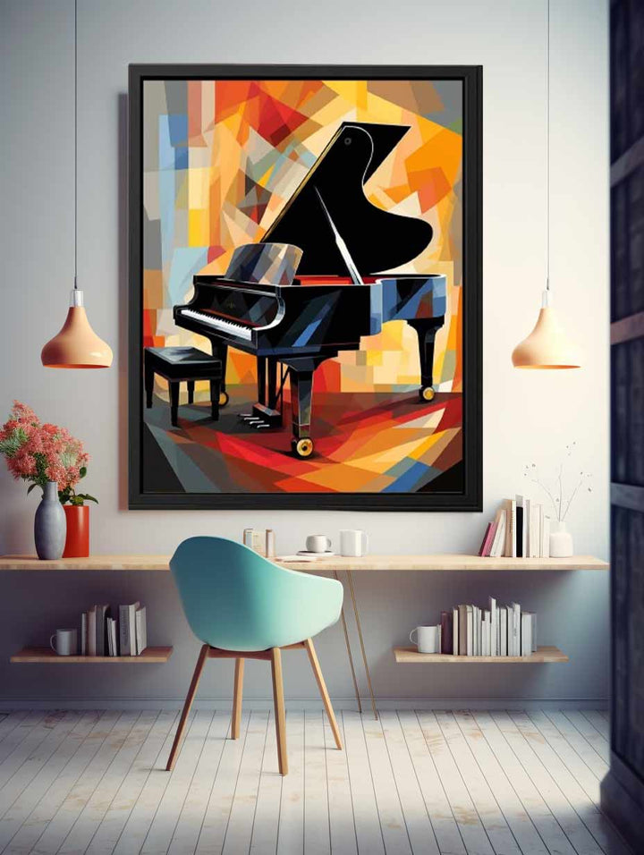 Piano Modern Art Painting  