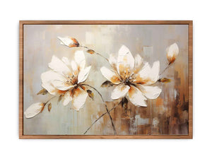 White Flowers Poster