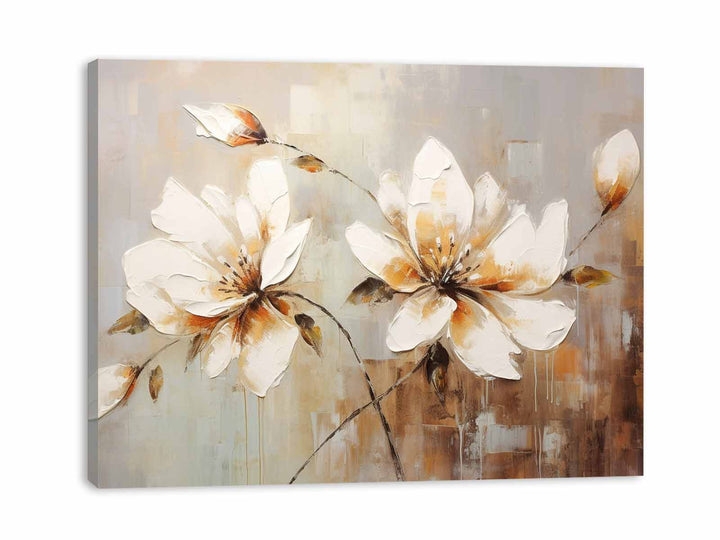 White Flowers Painting