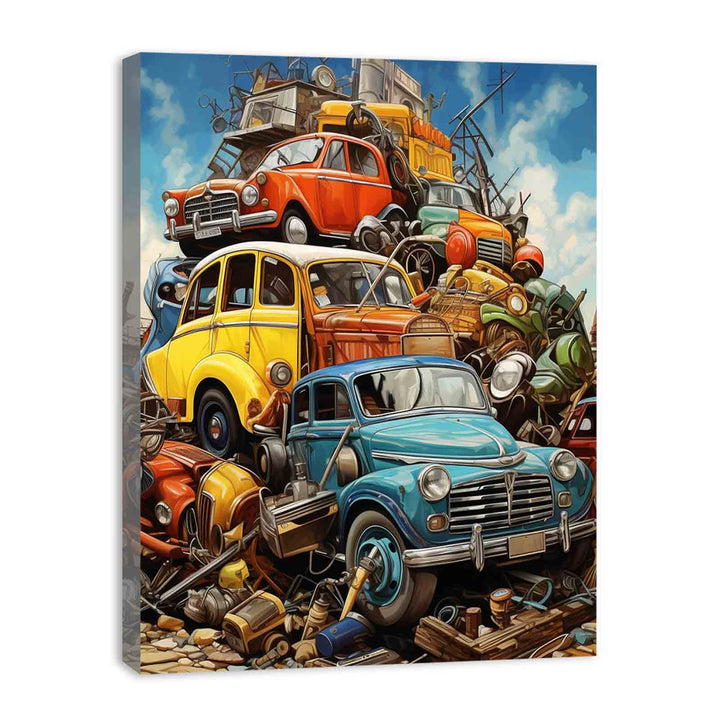 Vehicles Modern Art Painting 