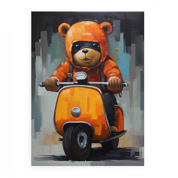 Bear on Scooter