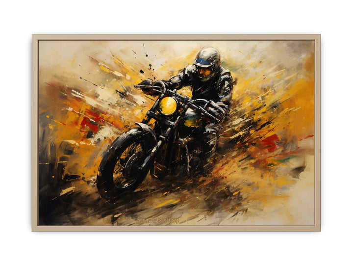 Motorcycle Modern Art Painting   Art Print