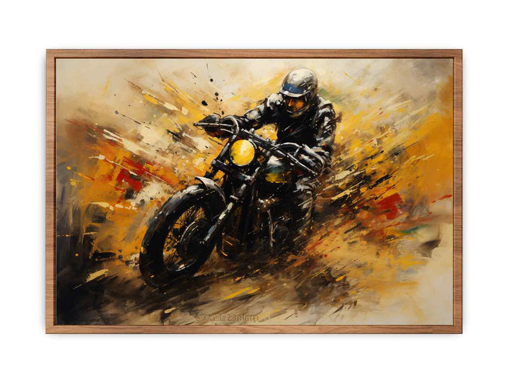 Motorcycle Modern Art Painting  Poster