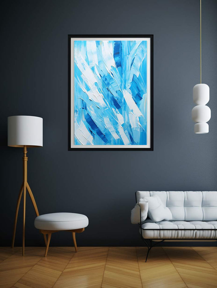 Abstract Blue Palette  art Painting