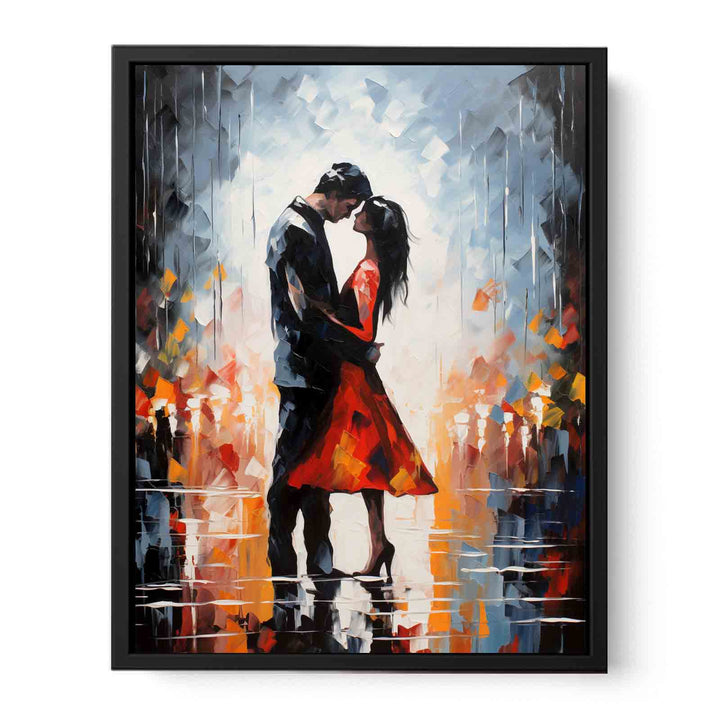 Couple Modern Art Painting   Canvas Print