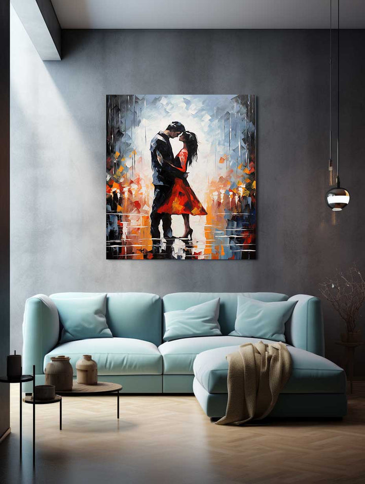 Couple Modern Art Painting  