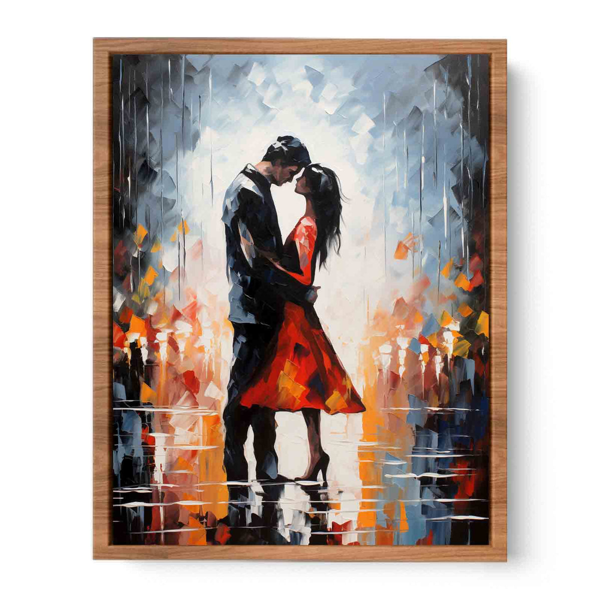 Couple Modern Art Painting  Poster