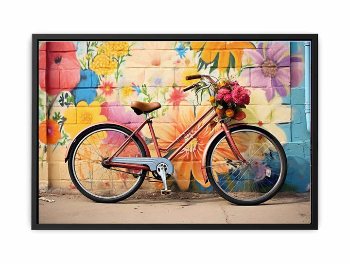 Modern Bicycle Art Painting   Canvas Print