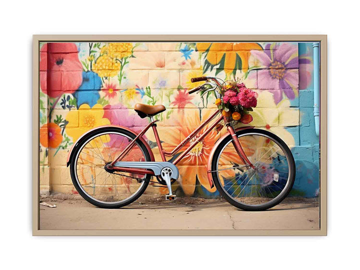 Modern Bicycle Art Painting   Art Print