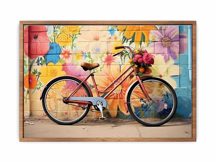 Modern Bicycle Art Painting  Poster
