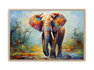 Modern art Elephant Teeth Painting   Art Print