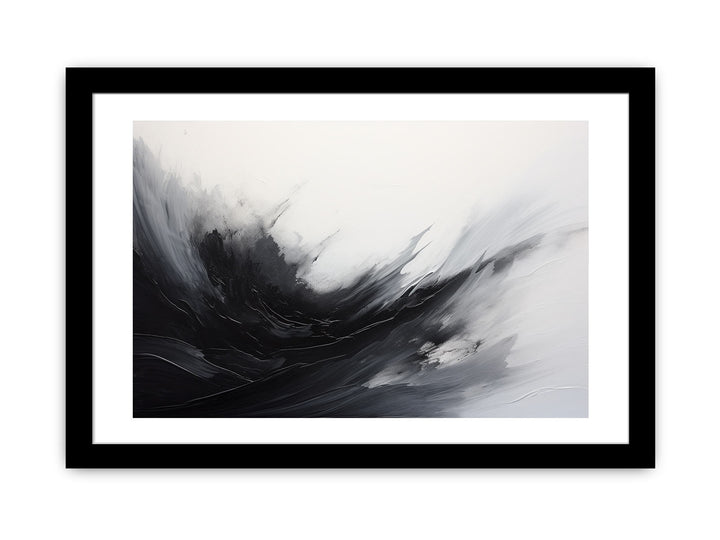 Abstract Black Painting Framed Print