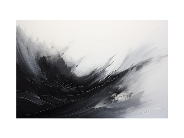 Abstract Black Grey  Painting