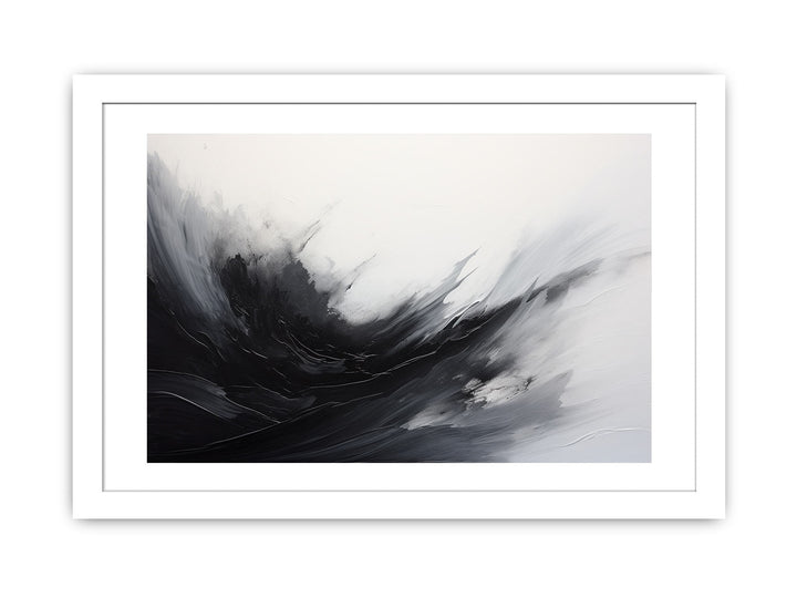 Abstract Black Painting  Poster