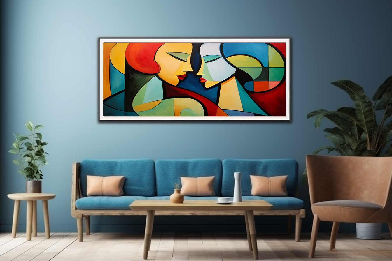 Two Women Modern Art Painting