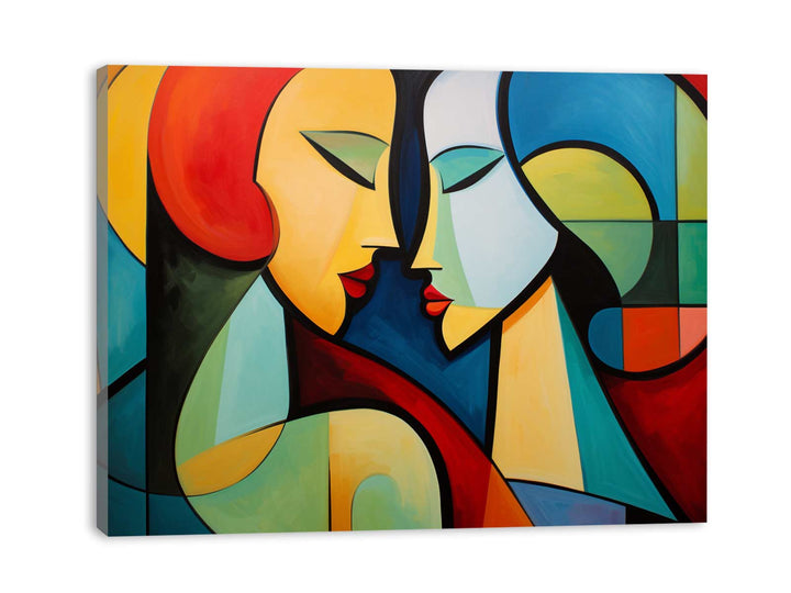 Two Women Modern Art Painting