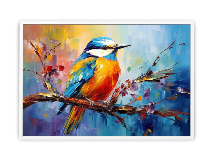 Modern Bird Art Painting Canvas Print