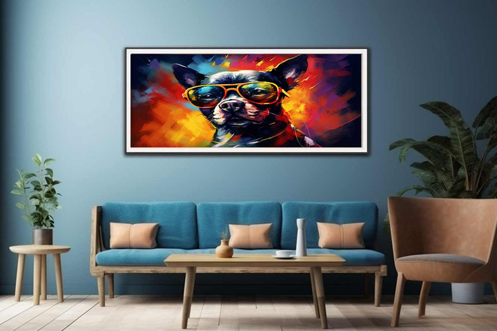 Dog with Glasses  Painting