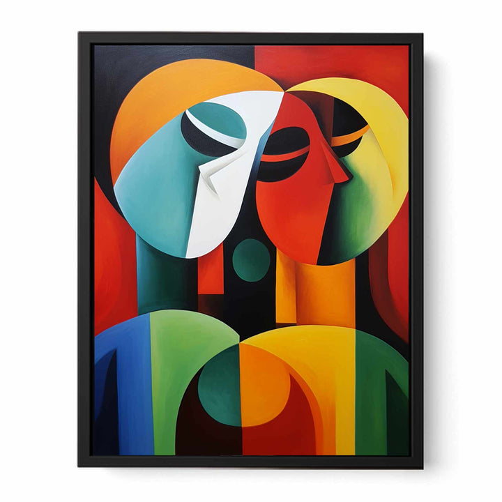 Modern art Three Ladies Painting   Canvas Print