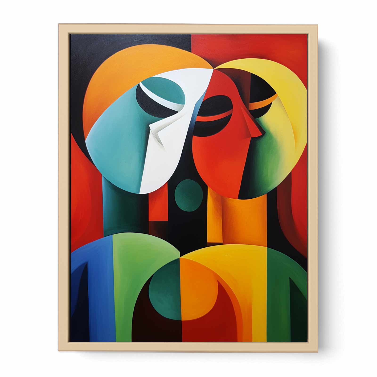 Modern art Three Ladies Painting   Streched canvas