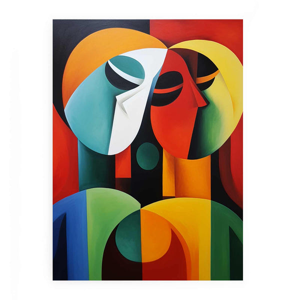 Modern art Three Ladies Painting