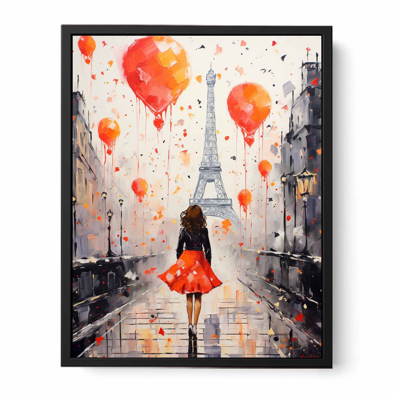 Walk in paris  Canvas Print
