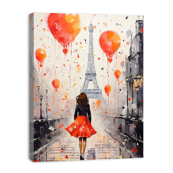 Walk in paris Painting