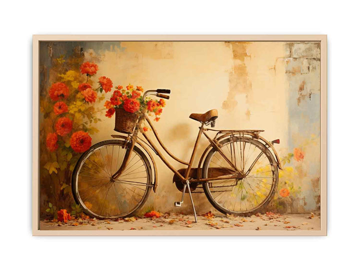 Modern Cycle Art Painting   Streched canvas