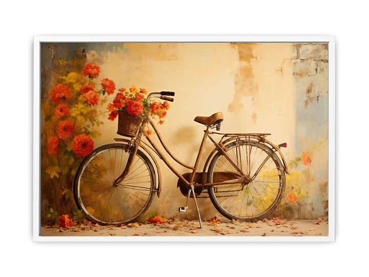 Modern Cycle Art Painting  Framed Print