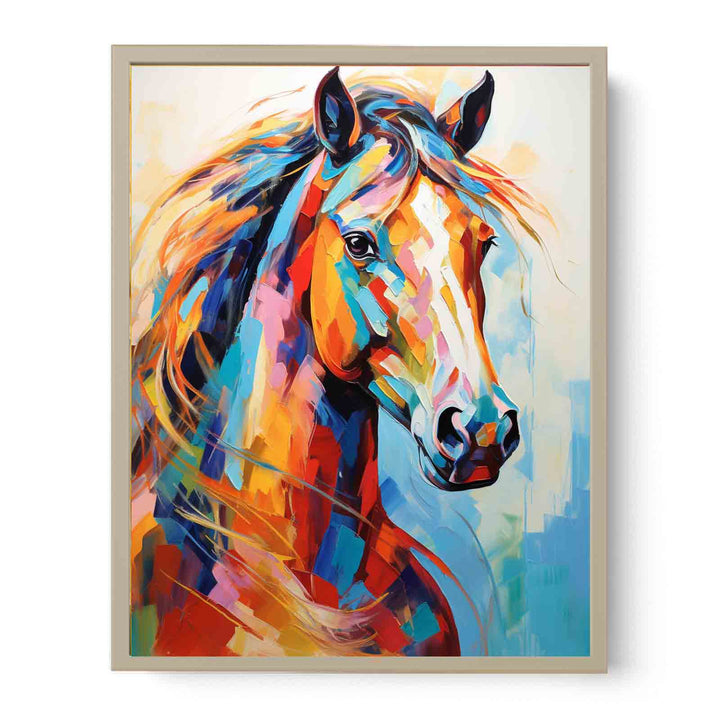 Horse Modern Art  Art Print