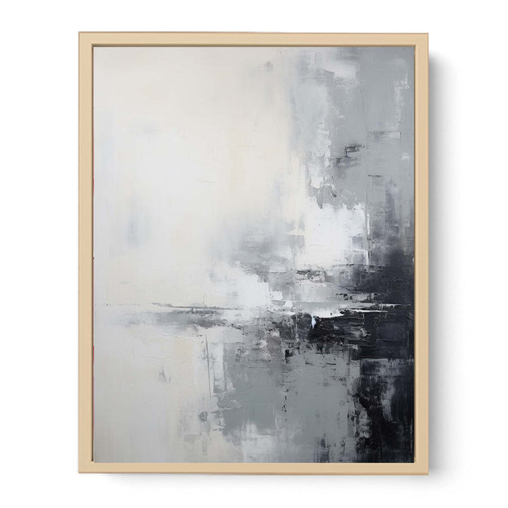 Abstract Grey Painting  Streched canvas