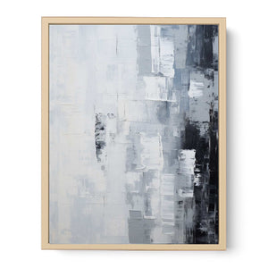 Abstract Knife Grey Art Painting  Streched canvas