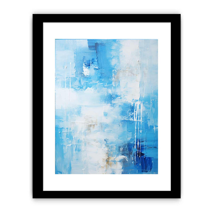 Blue Abstract Painting Framed Print
